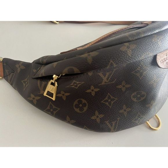 Louis Vuitton LV Monogram Bum Bag Waist Belt Crossbody Brown Canvas - Picture 4 of 9